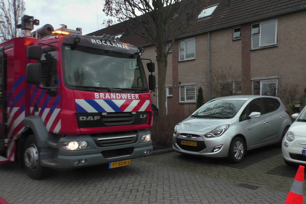 Felle brand in keuken van woning