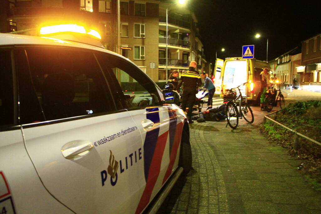 Fietser raakt gewond door val