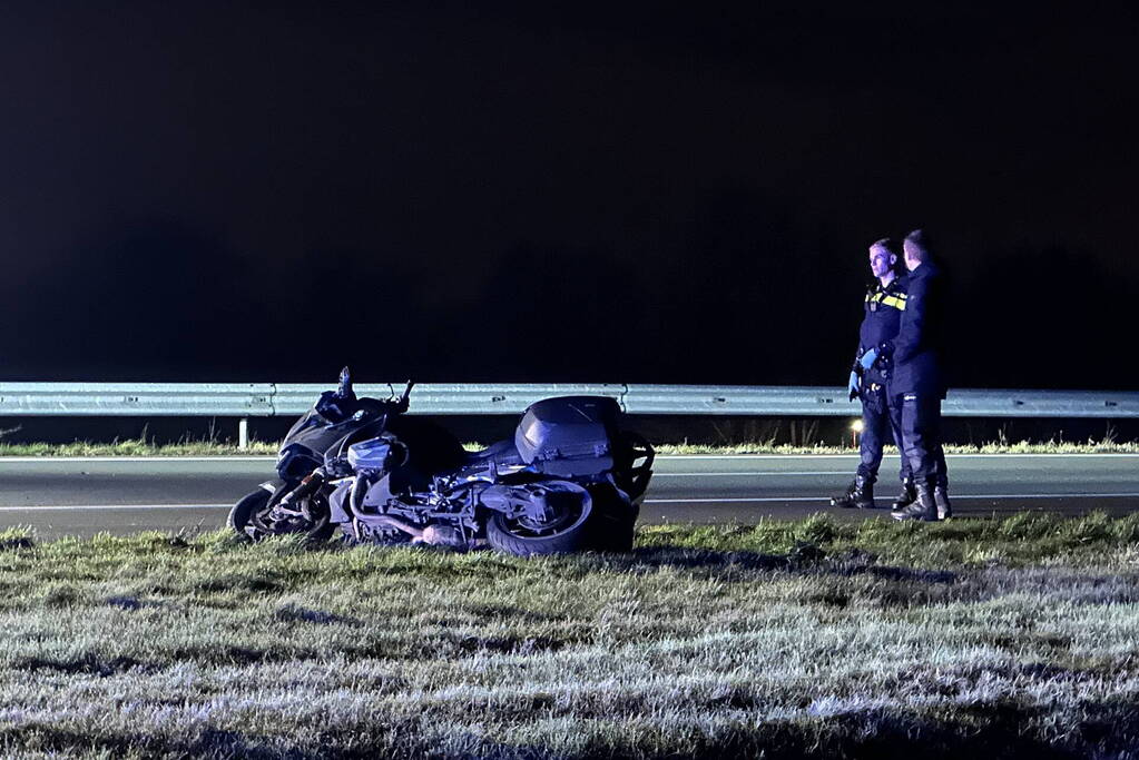 Motorrijder gewond bij ongeval