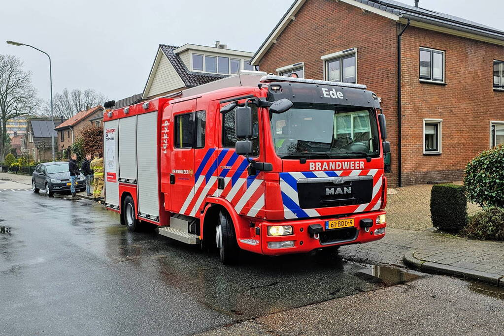 Gasleiding geraakt tijdens graafwerkzaamheden