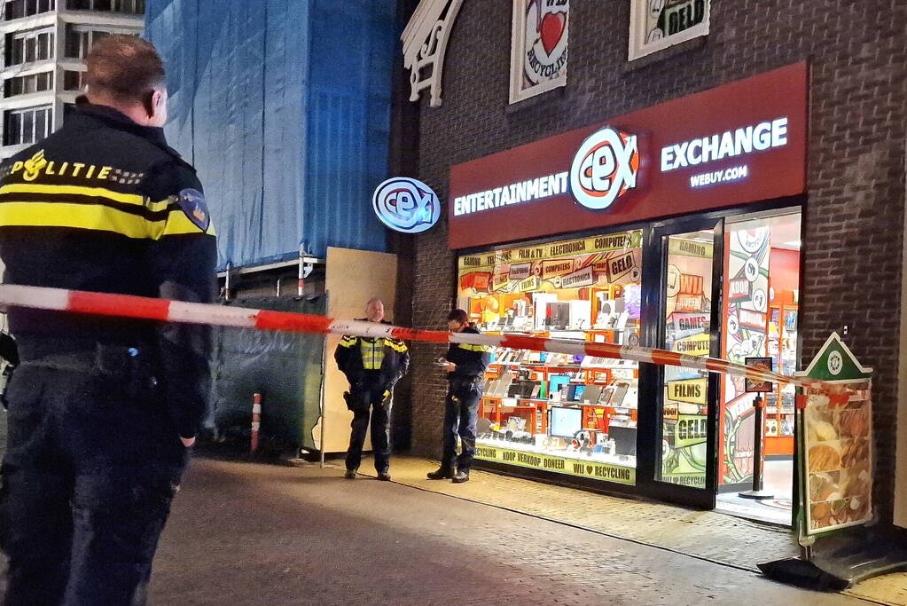 Onderzoek naar overval op winkel