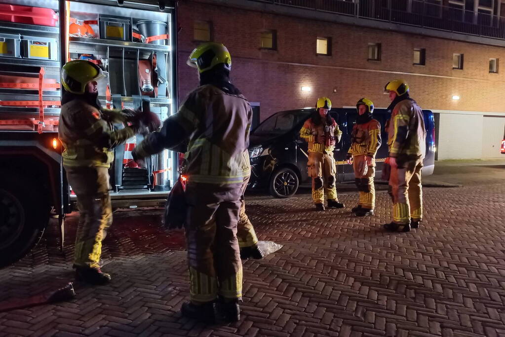 Brand op achtste verdieping van flat