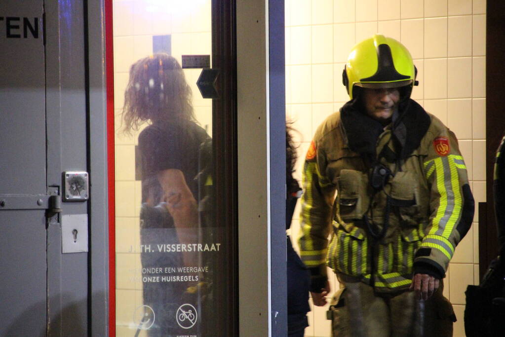 Brand op achtste verdieping van flat