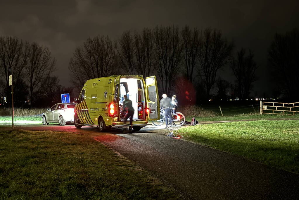 Persoon gewond na valpartij met fiets