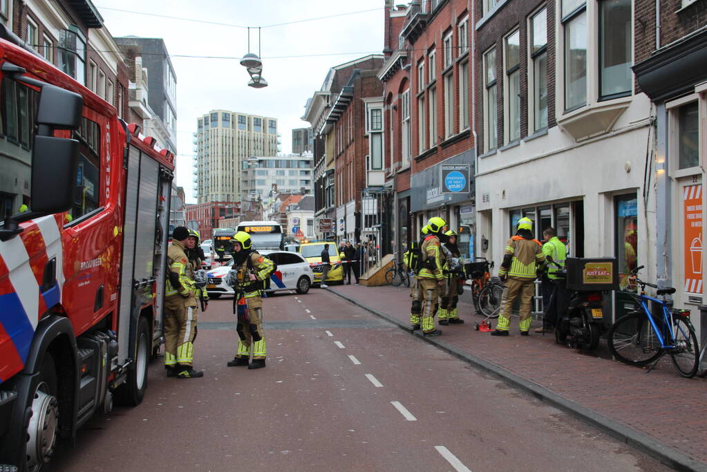 Straat afgesloten vanwege gaslekkage