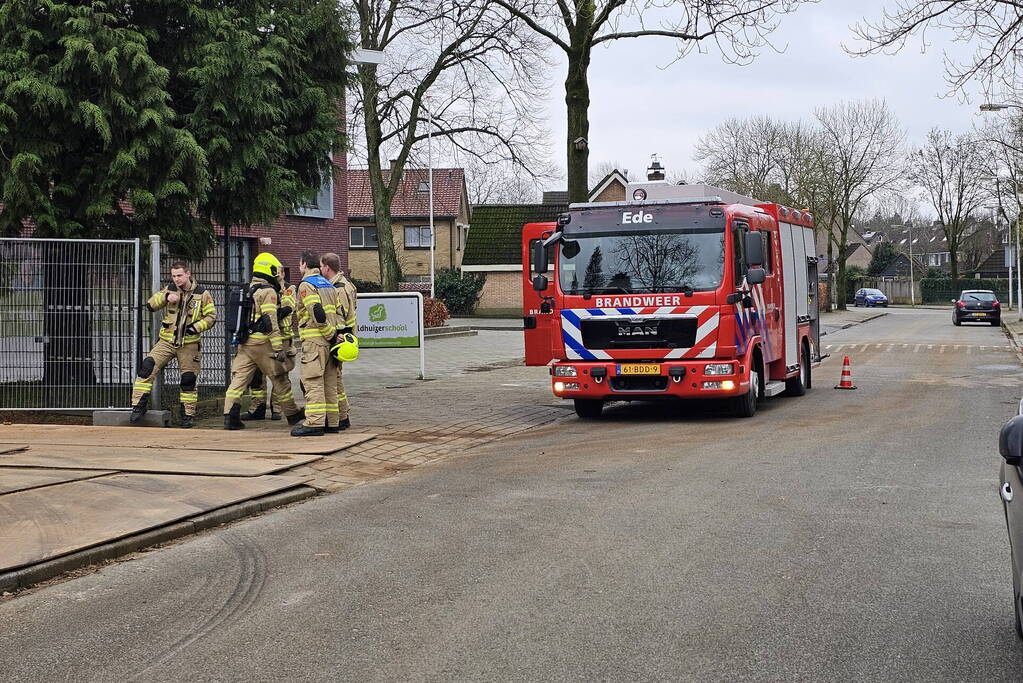 Gaslek op bouwplaats voormalig kinderdagverblijf