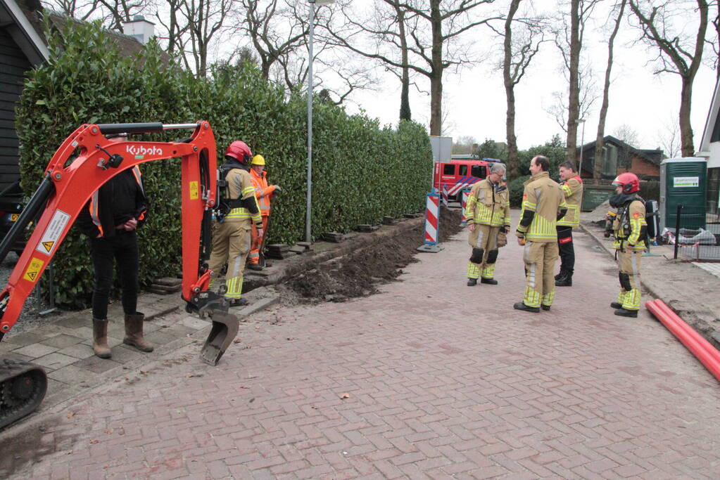 Gaslekkage door graafwerkzaamheden