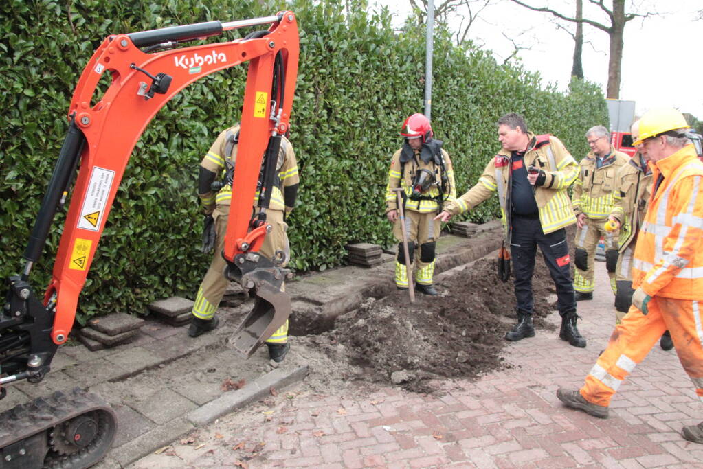 Gaslekkage door graafwerkzaamheden