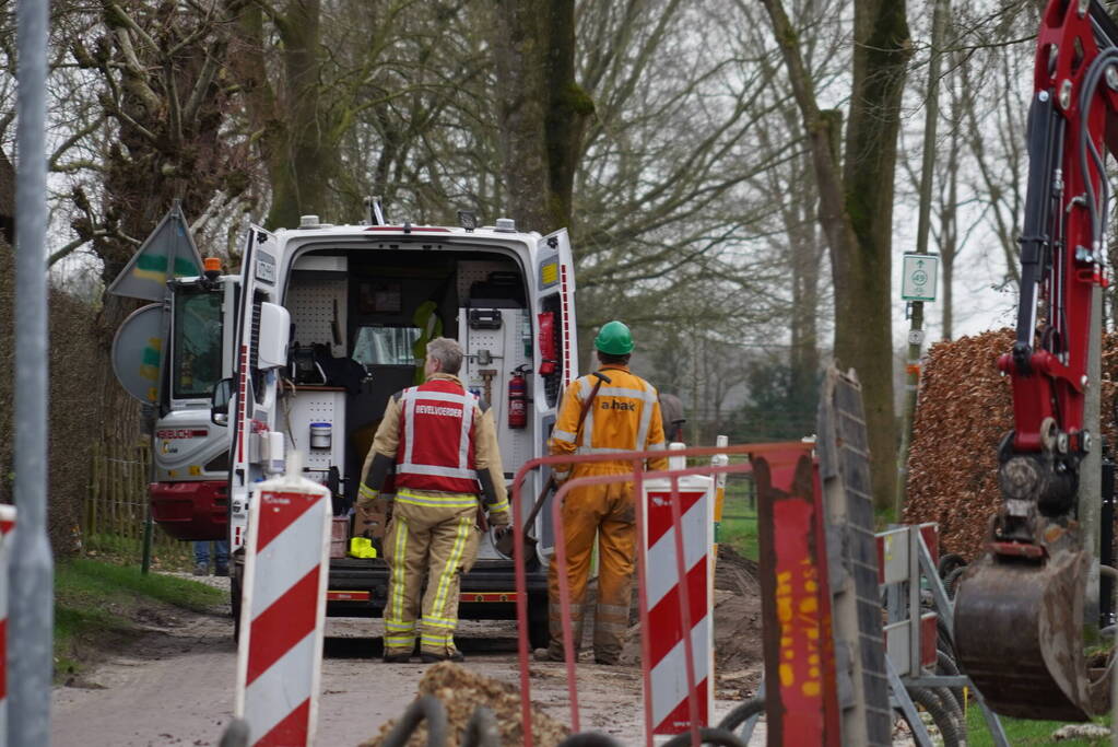 Gaslekkage door graafwerkzaamheden