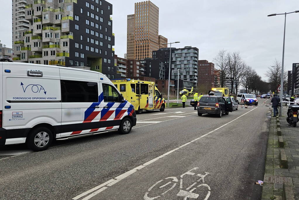 Ernstig ongeval tussen motorrijder en automobilist