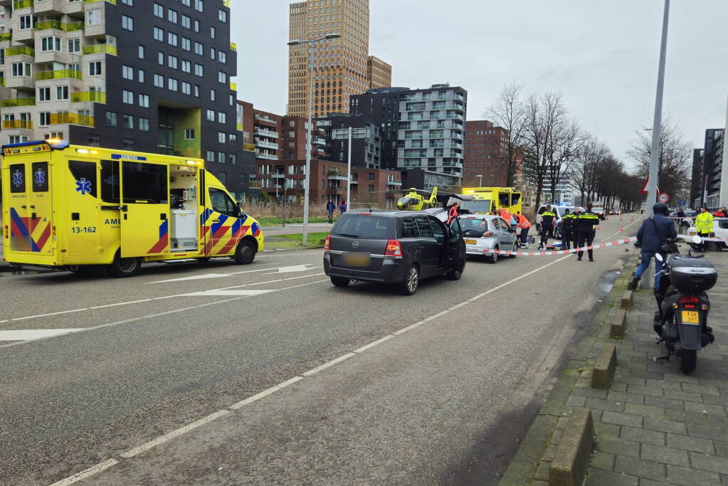 Ernstig ongeval tussen motorrijder en automobilist