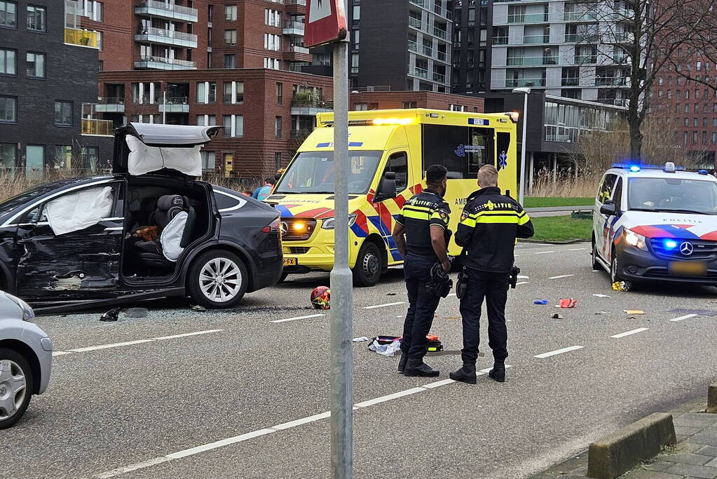 Ernstig ongeval tussen motorrijder en automobilist