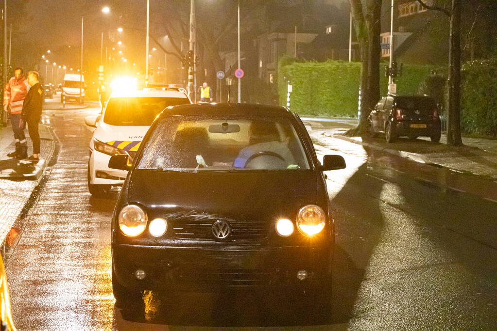 Achterwiel breekt bij verkeersongeval