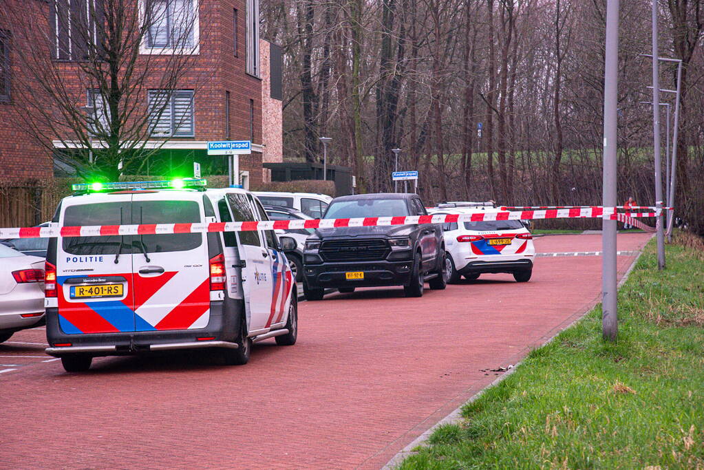 Persoon voor zijn auto neergeschoten