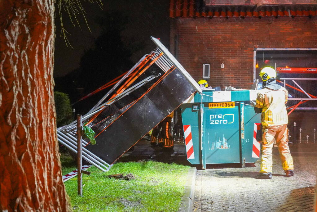 Opnieuw stormschade bij woning