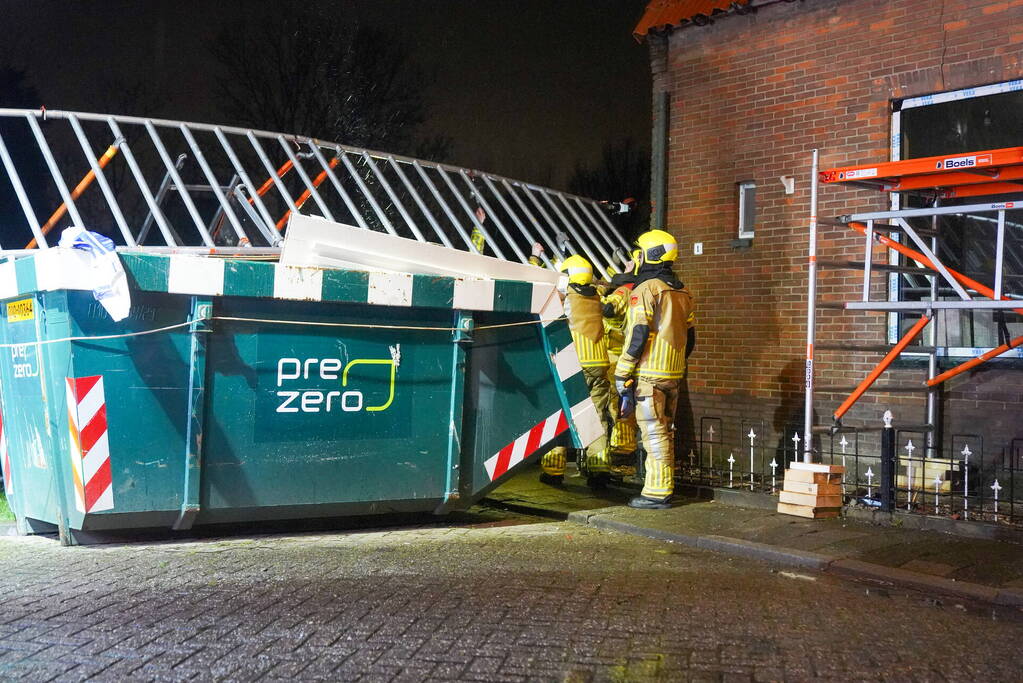 Opnieuw stormschade bij woning