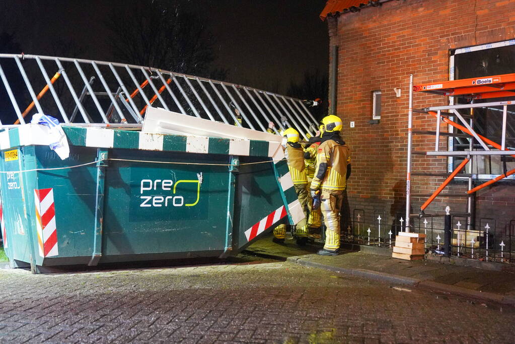 Opnieuw stormschade bij woning