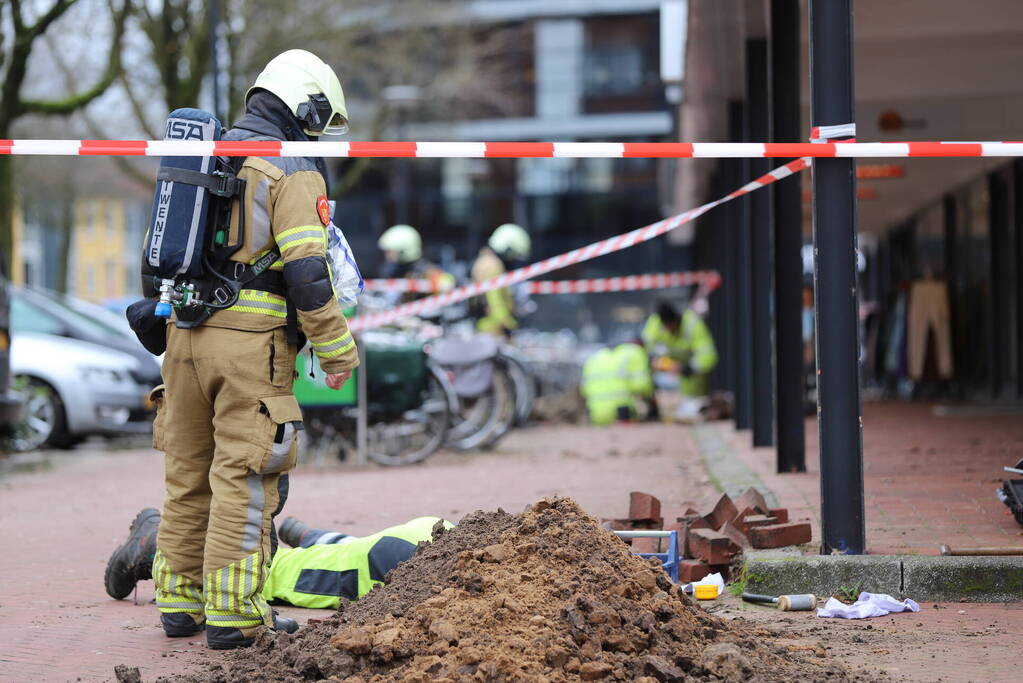 Winkelplein afgesloten vanwege gaslekkage