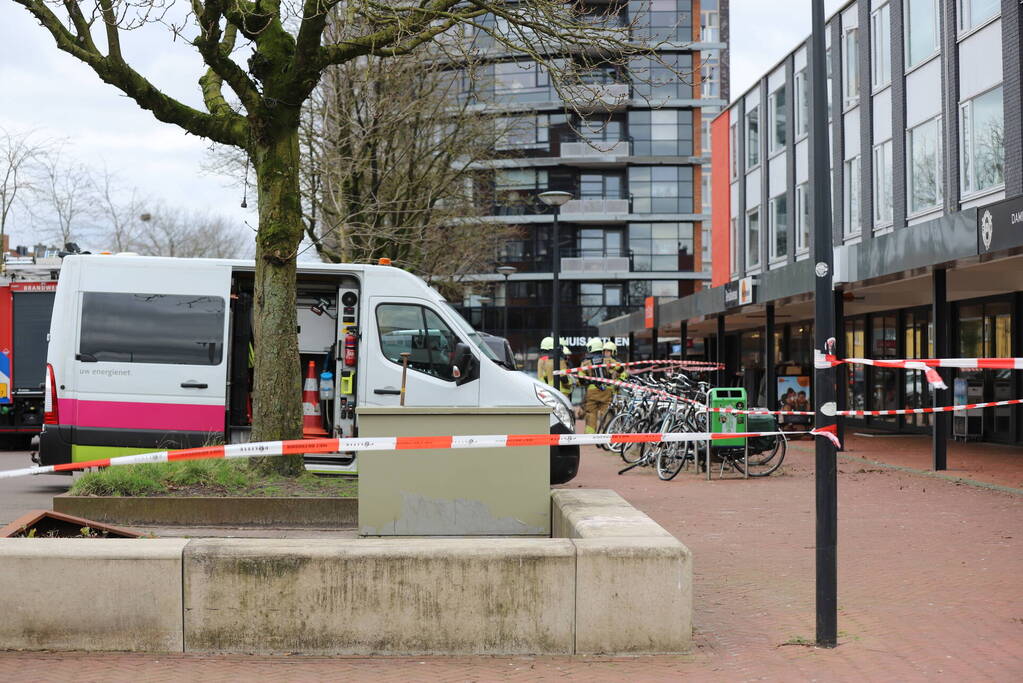 Winkelplein afgesloten vanwege gaslekkage