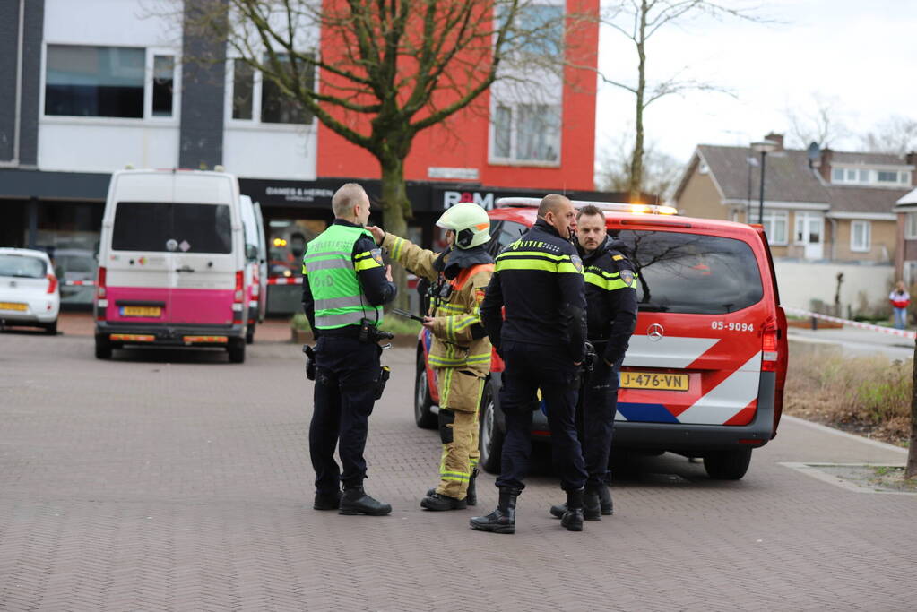 Winkelplein afgesloten vanwege gaslekkage