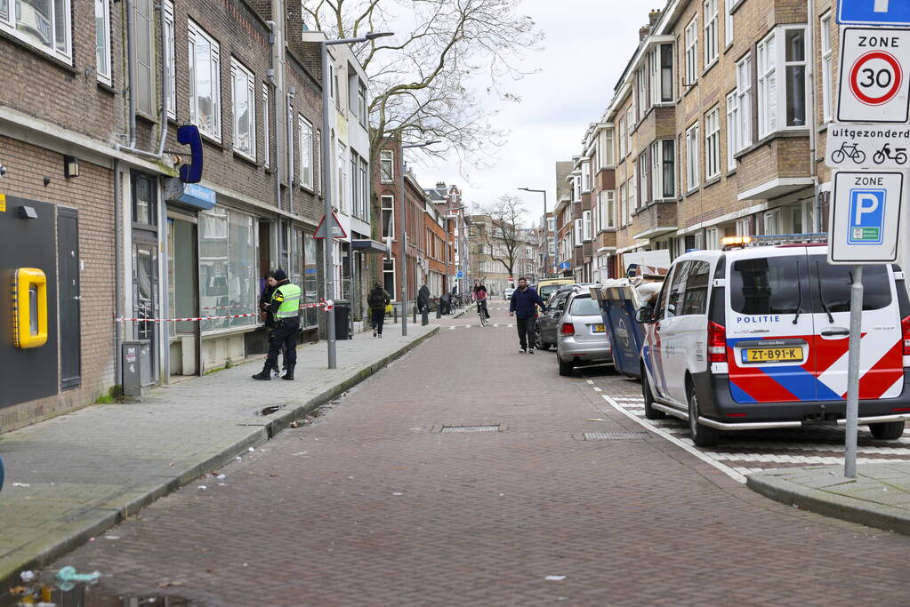 Onderzoek naar aantreffen onbekende stof in leegstaande winkel