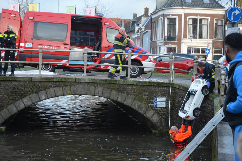 Grote inzet van hulpdiensten door speelgoed auto in het water