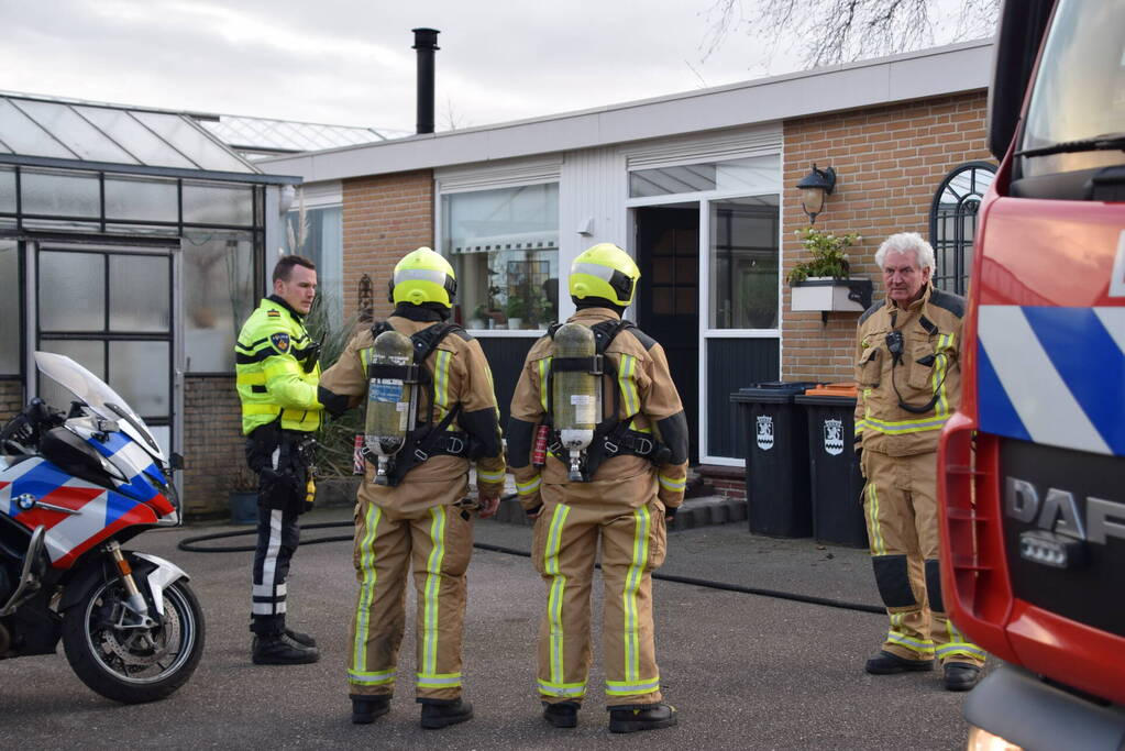 Onderzoek naar mogelijke woningbrand