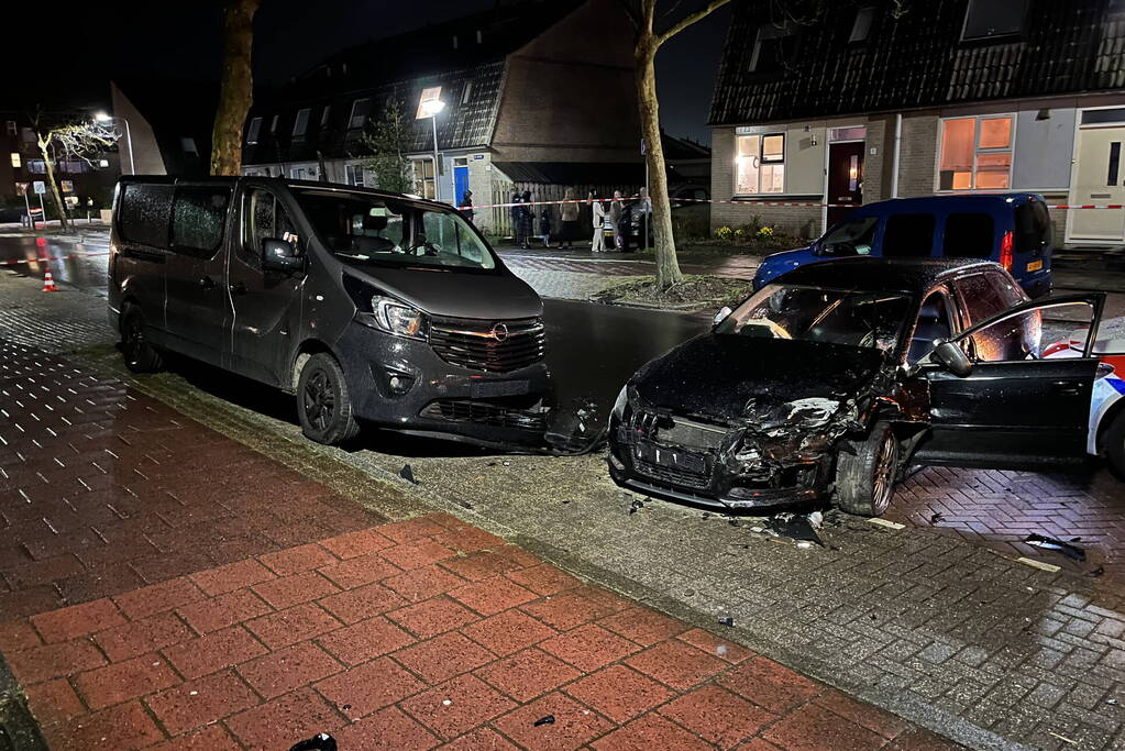 Achtervolging eindigd in flinke crash