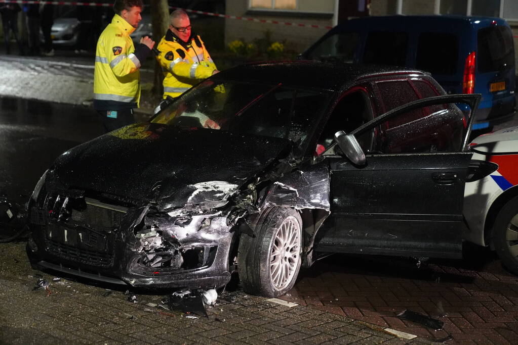 Achtervolging eindigd in flinke crash