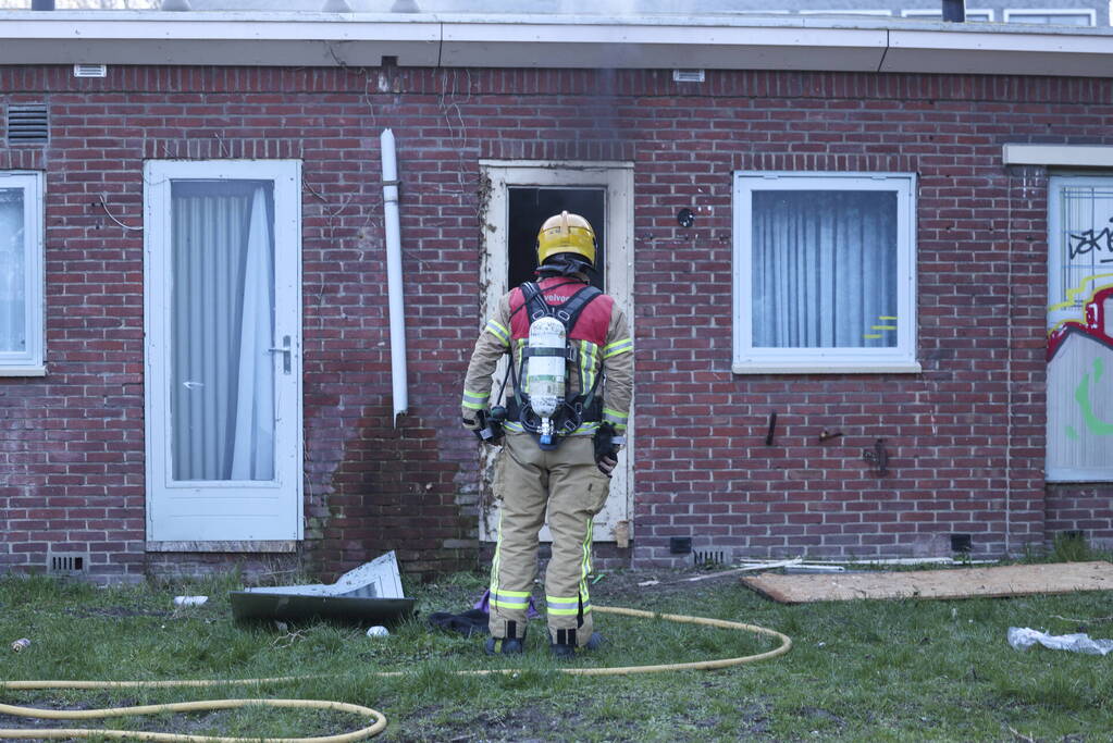 Opnieuw brand in sloopwoningen