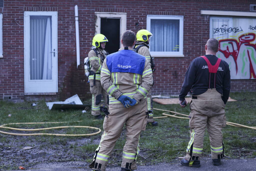 Opnieuw brand in sloopwoningen