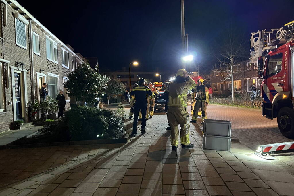 Schoorsteen geveegd vanwege brand