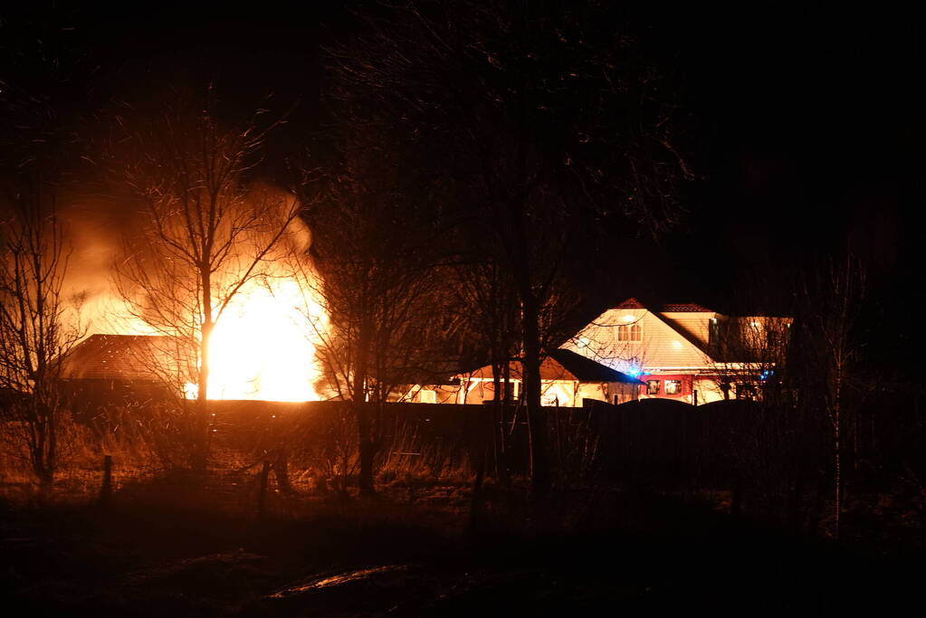 Brand verwoest tuinhuis op woonwagenkamp