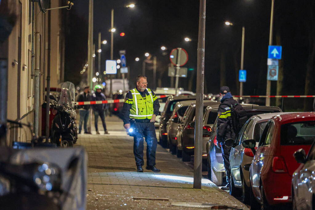 Straat afgezet na explosie