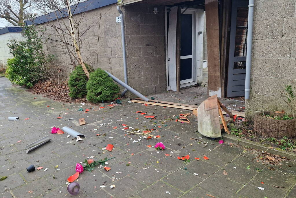 Wederom schade bij woning door explosie