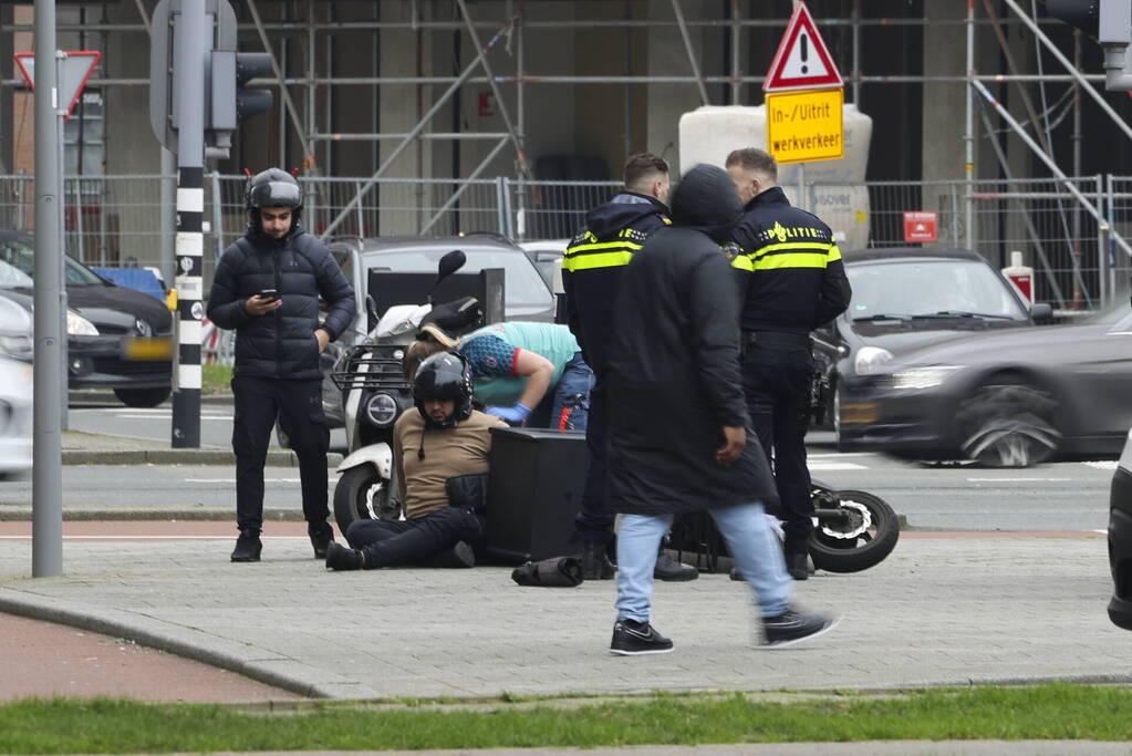 Maaltijdbezorger gewond bij ongeval