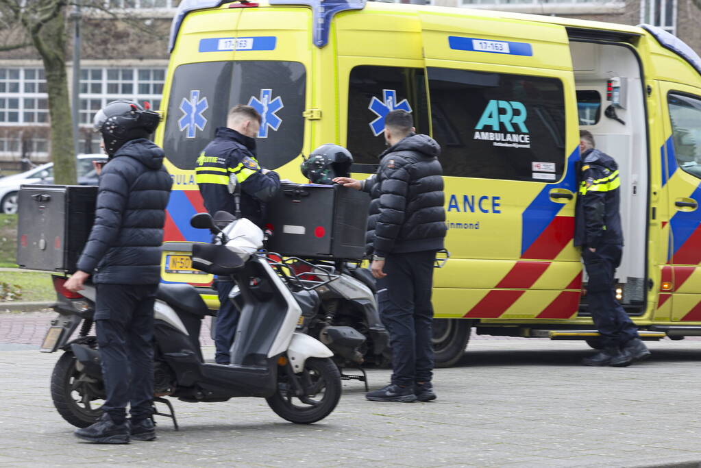 Maaltijdbezorger gewond bij ongeval