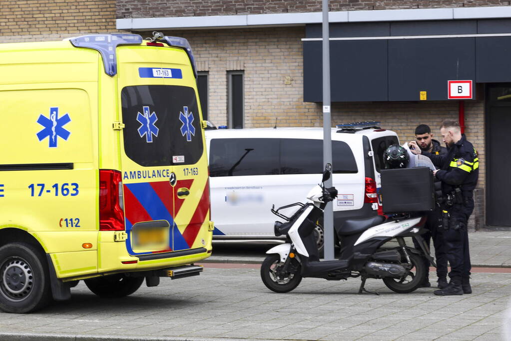 Maaltijdbezorger gewond bij ongeval