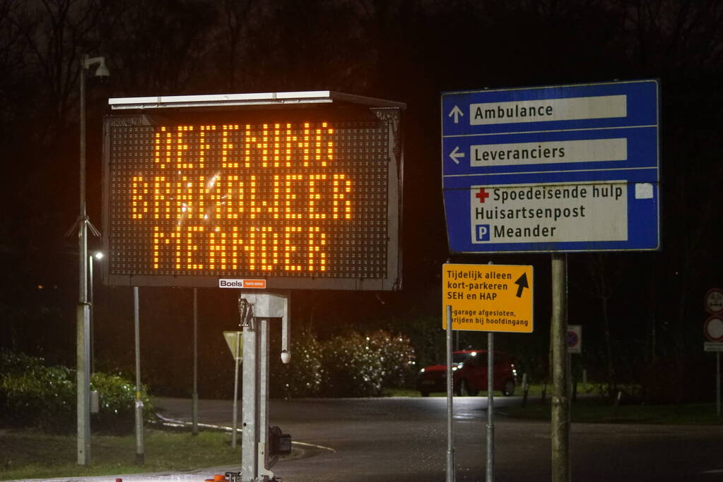 Grote brandweeroefening bij Meander Medisch Centrum