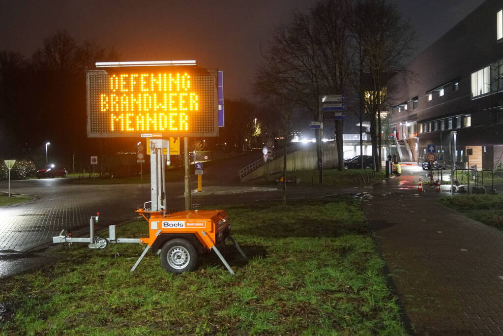 Grote brandweeroefening bij Meander Medisch Centrum