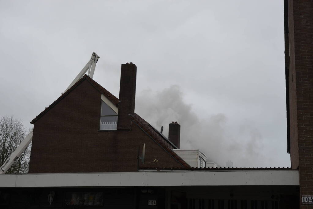 Flinke rookontwikkeling bij uitslaande woningbrand