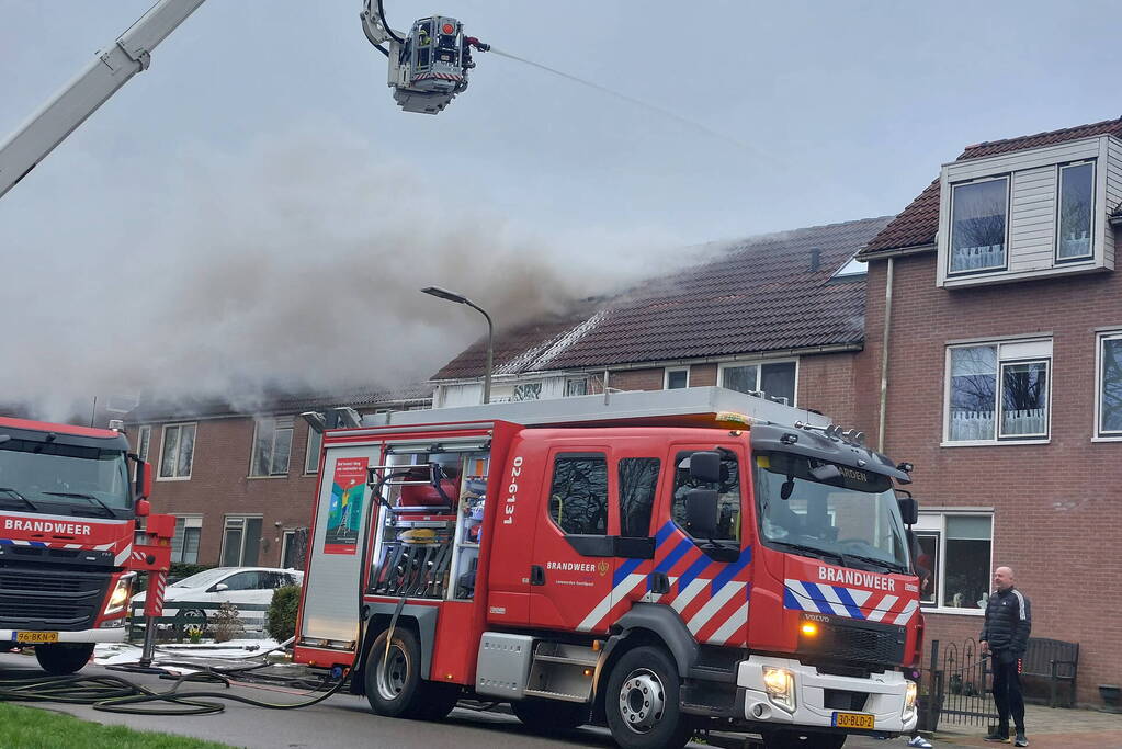 Flinke rookontwikkeling bij uitslaande woningbrand