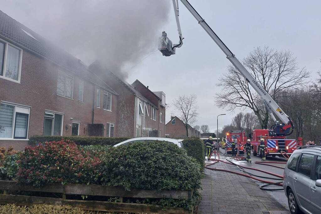 Flinke rookontwikkeling bij uitslaande woningbrand