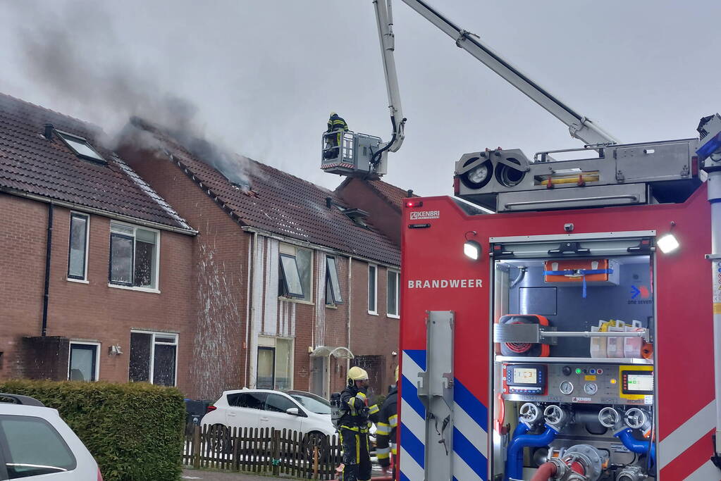 Flinke rookontwikkeling bij uitslaande woningbrand