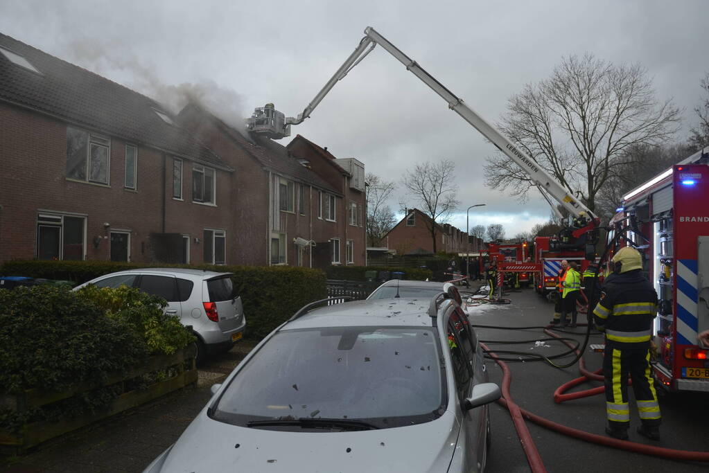 Flinke rookontwikkeling bij uitslaande woningbrand