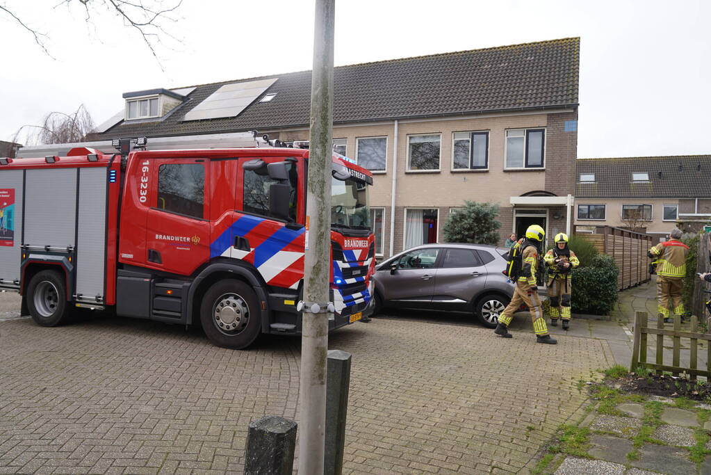 Rook uit wasmachine zorg voor brandweer op de stoep