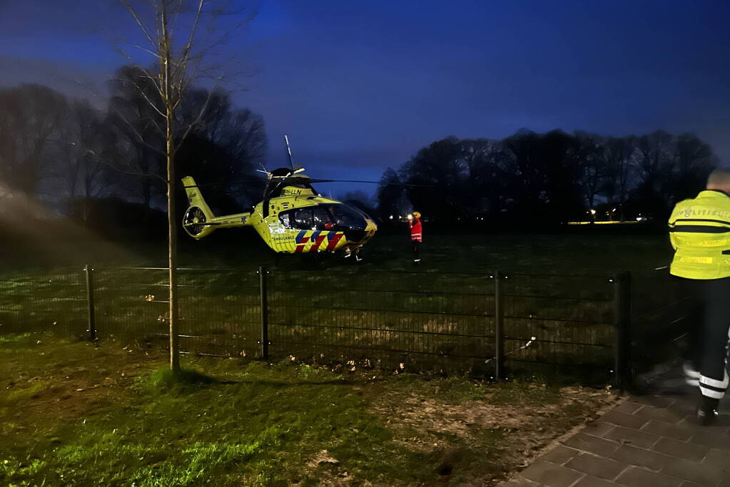 Traumahelikopter landt vanwege medische noodsituatie