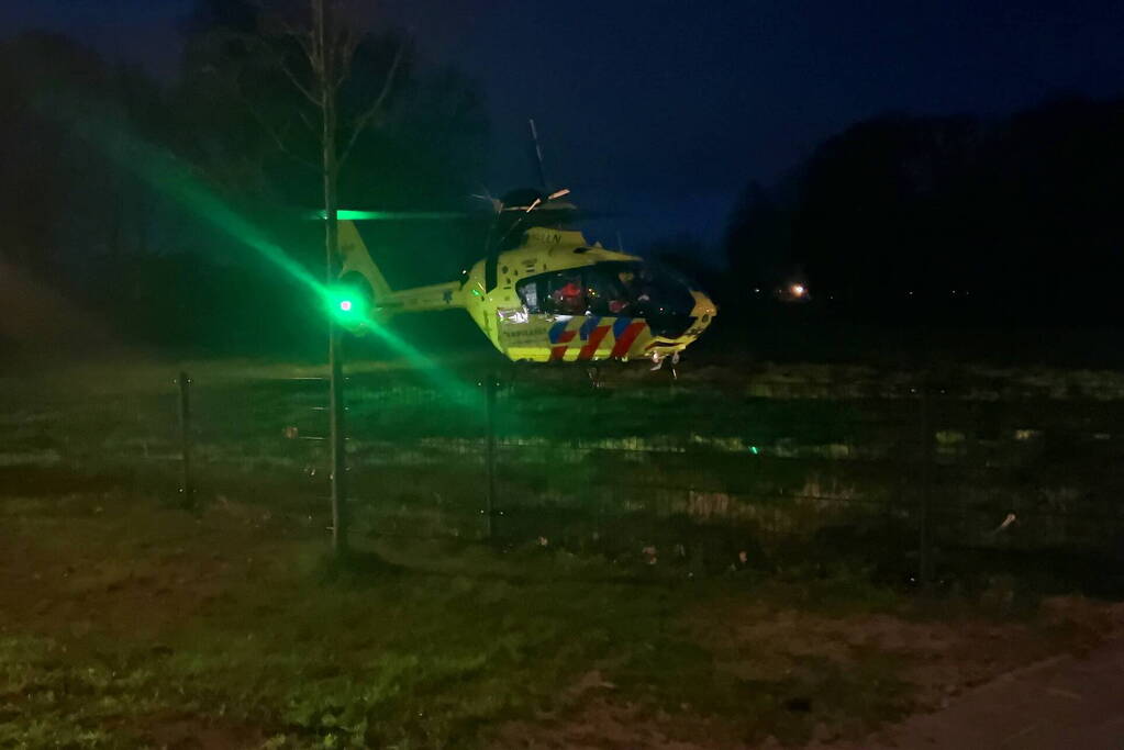 Traumahelikopter landt vanwege medische noodsituatie