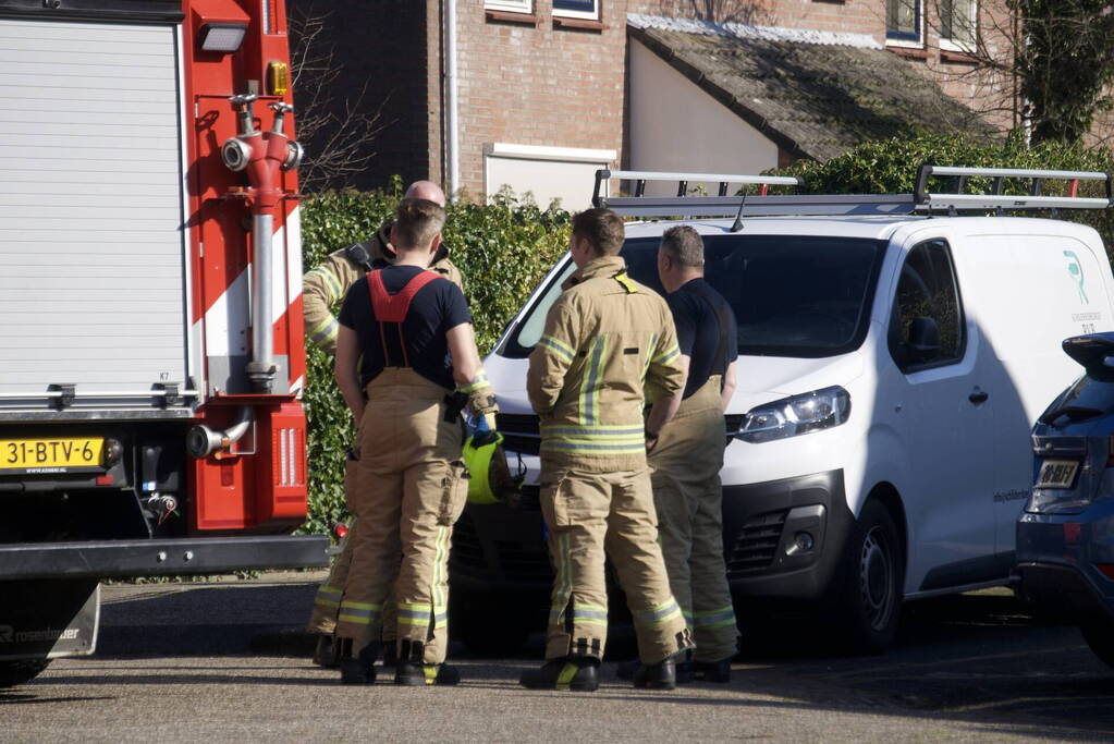 Vuilverbranding in tuin aangezien voor buitenbrand