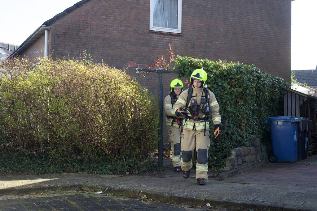 Vuilverbranding in tuin aangezien voor buitenbrand